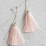 Resort Romance Tassel Earrings In Peach Image - 1