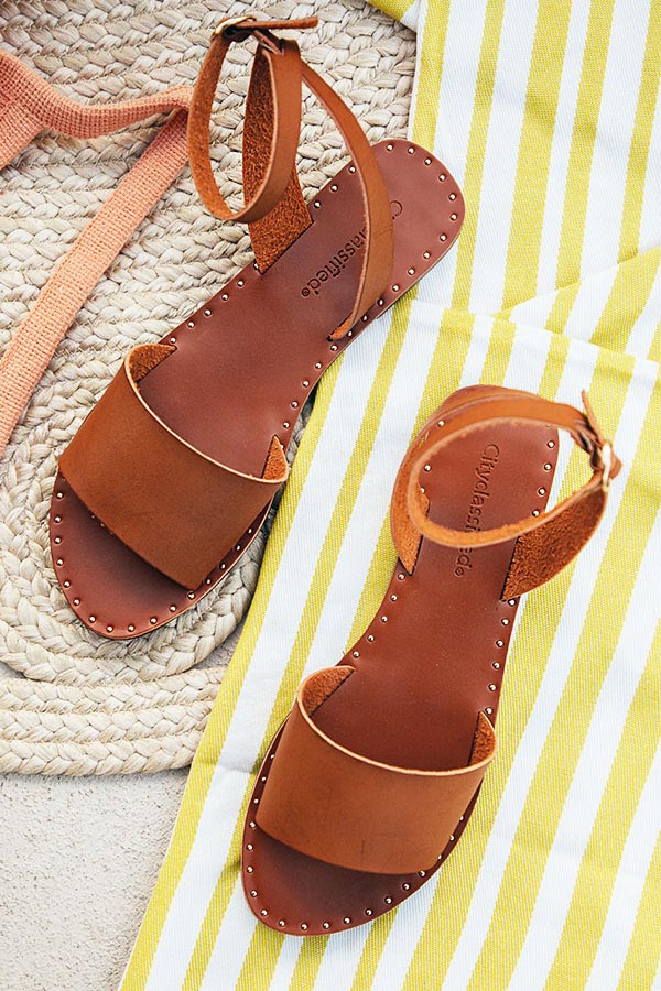 The Kennedy Sandal in Brown