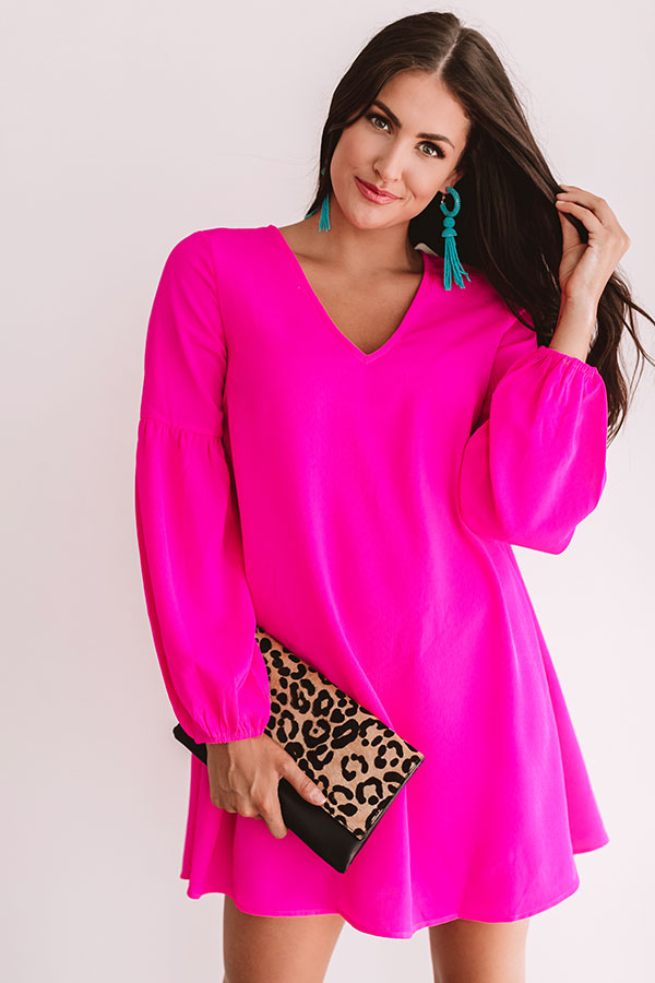 Party On The Patio Shift Dress in Hot Pink Impressions Online Boutique Party On The Patio Shift Dress in Hot Pink Impressions Online Boutique