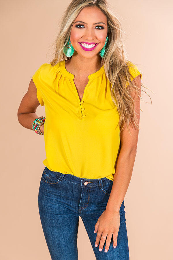 Absolutely Everything Shift Top In Marigold Image - 1