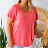 Patio Nights Shift Tee in Coral Image - 1
