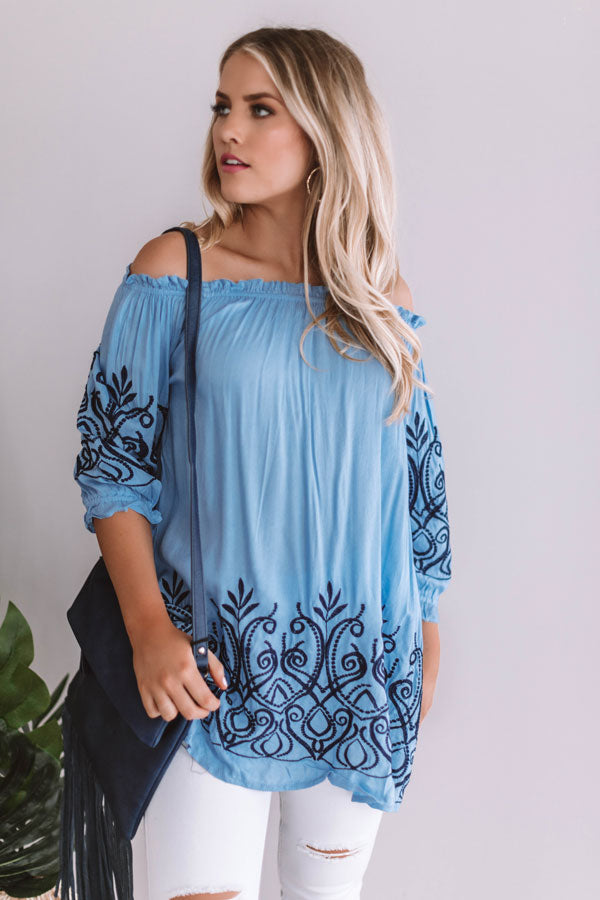 Brunch On The Weekend Embroidered Tunic