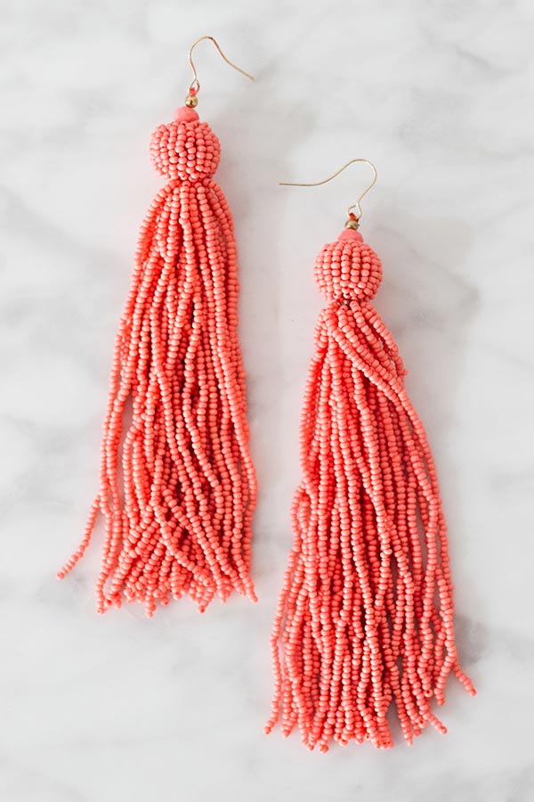 In The Spotlight Tassel Earrings In Calypso