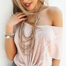 Bora Bora Bound Layered Necklace In Gold Image - 1