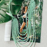 Bora Bora Bound Layered Necklace In Mint Image - 1