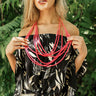 Bora Bora Bound Layered Necklace In Hot Pink Image - 1