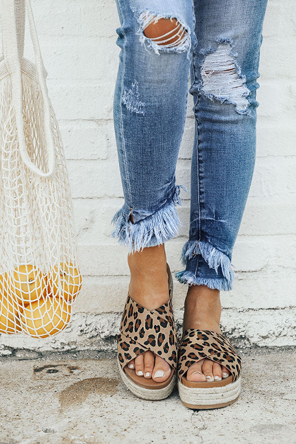 The Becca Espadrille in Leopard