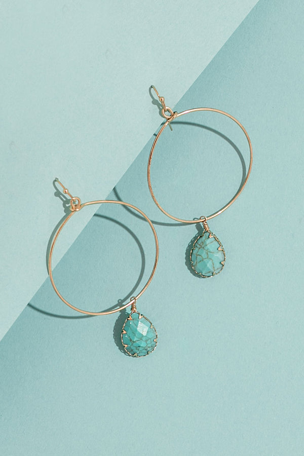 Love And Lattes Earrings In Turquoise