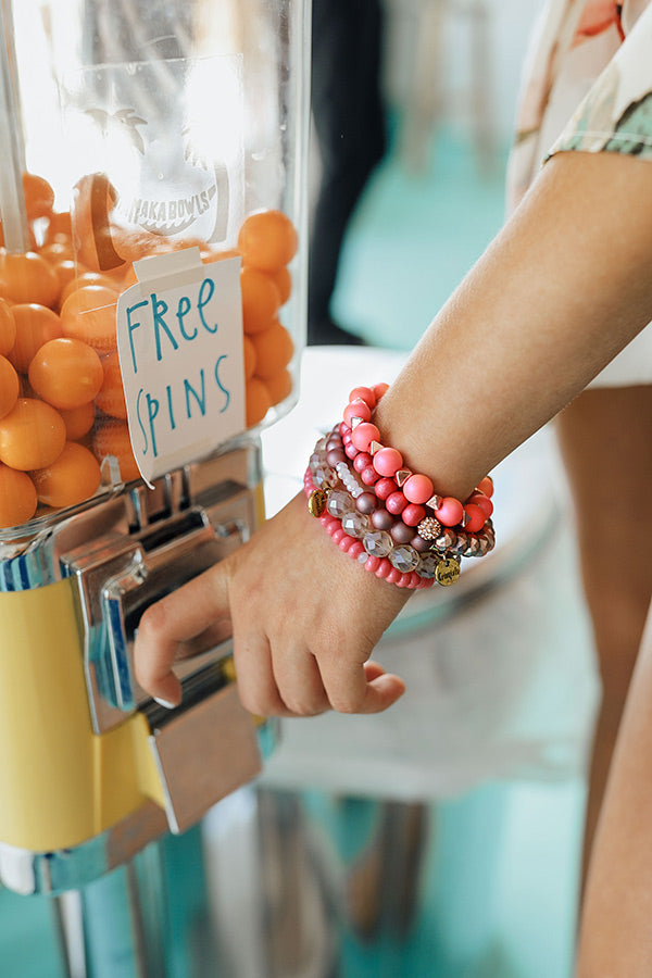 Fuzzy Navel Bracelet Set Of 5