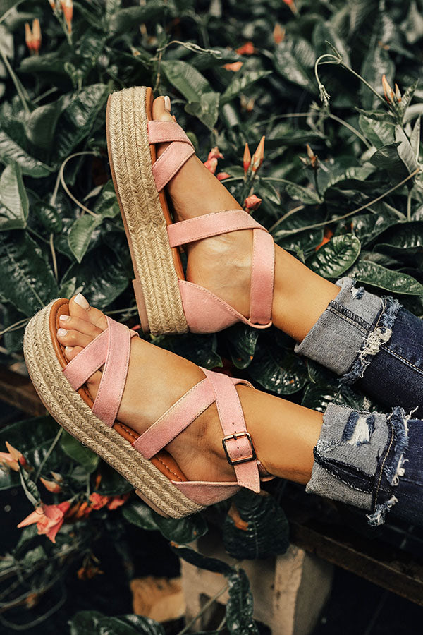 The Eliza Espadrille in Pink