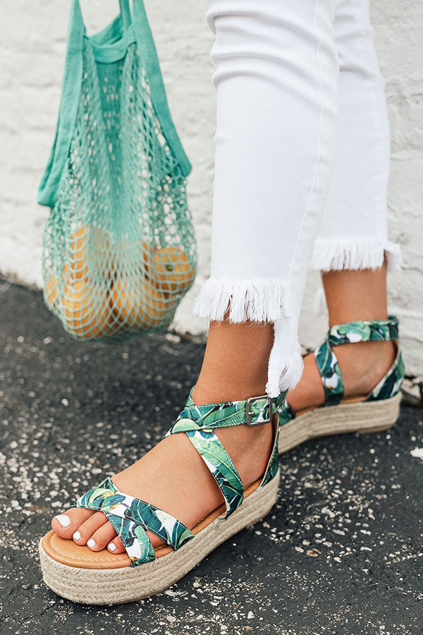 The Eliza Espadrille in Tropical