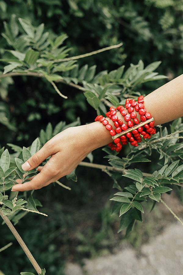 Weekend Retreat Bracelet In Red