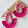 First Class To Cabo Earrings In Fuchsia Image - 1