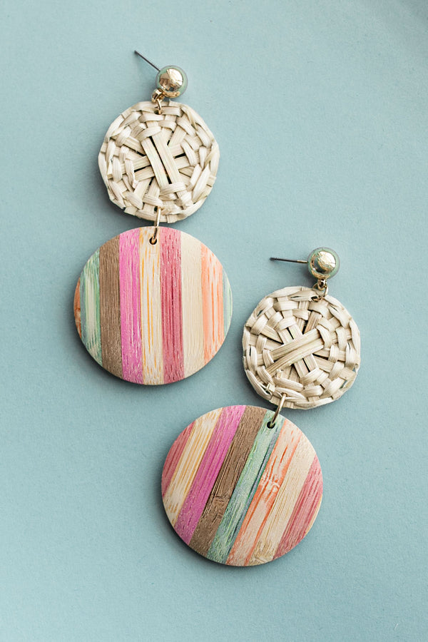 Pools And Palm Trees Earrings