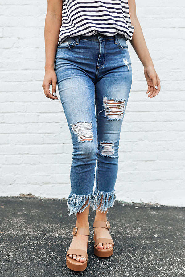 The Oaklyn High Rise Distressed Skinny