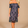 Off The Market Lace Dress in Black Image - 1