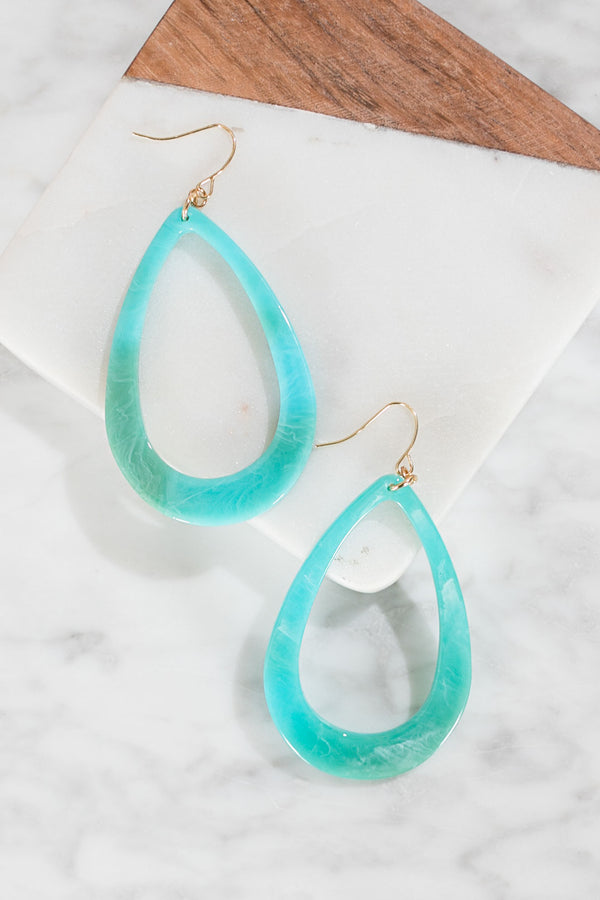 Wine On The Patio Earrings In Turquoise