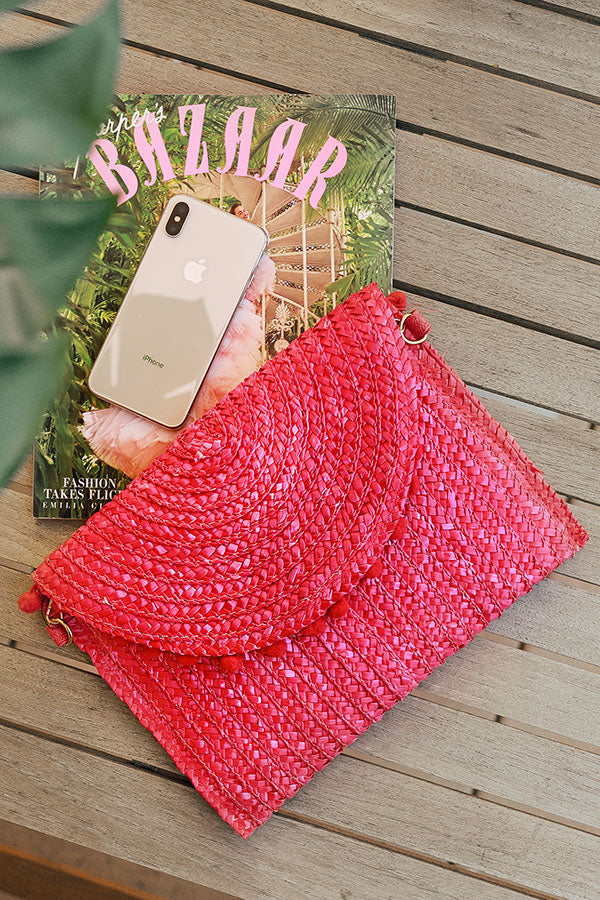 Miami Pom Pom Clutch