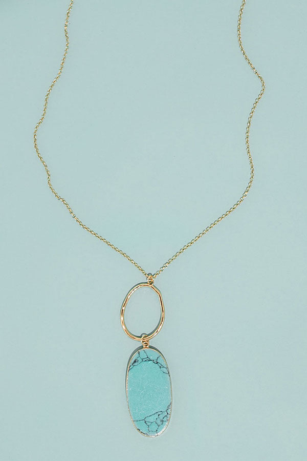 Feeling Divine Necklace In Turquoise