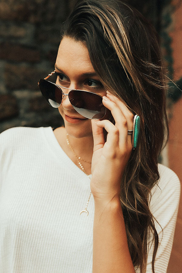 Chic Sights Aviator in Taupe