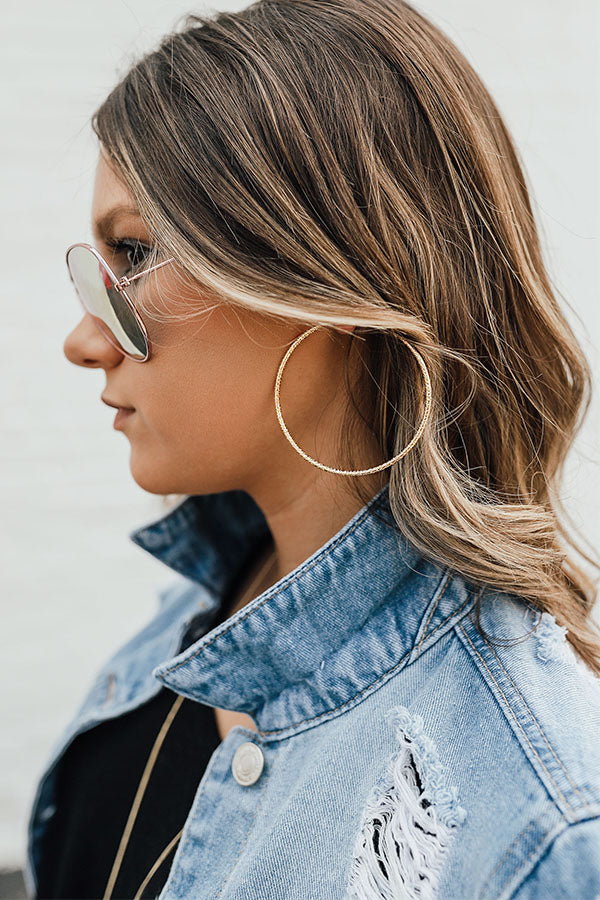 Hollywood Boulevard Hoop Earrings