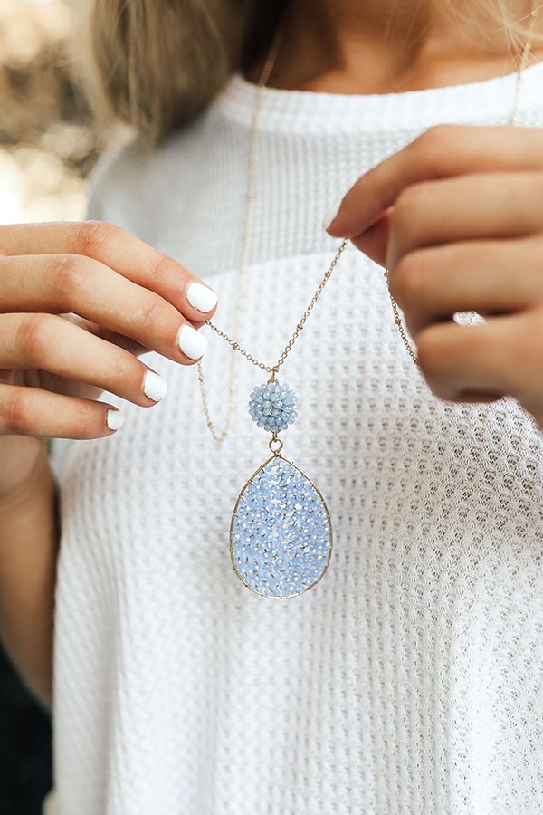 Napa Valley Vacay Necklace In Airy Blue