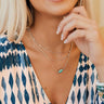 Cape Coral Crush Layered Necklace In Turquoise Image - 1