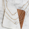 Cape Coral Crush Layered Necklace In White Image - 1
