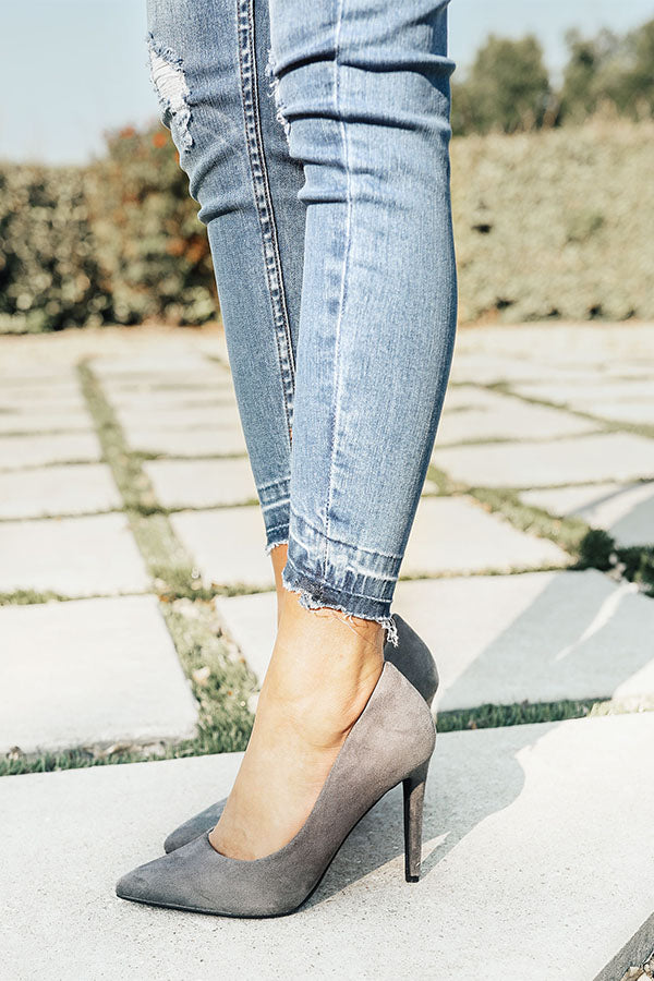 The Genevieve Heel in Grey