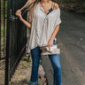 Farmer's Market Shift Tee In Warm Taupe Image - 1