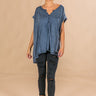 Farmer's Market Shift Tee In Blue Image - 1