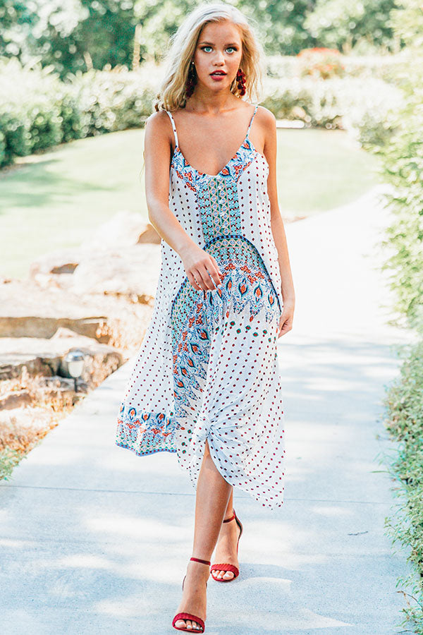 Spanish Coast Midi Dress