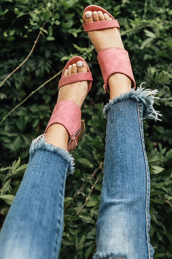 The Darcy Heel in Blush