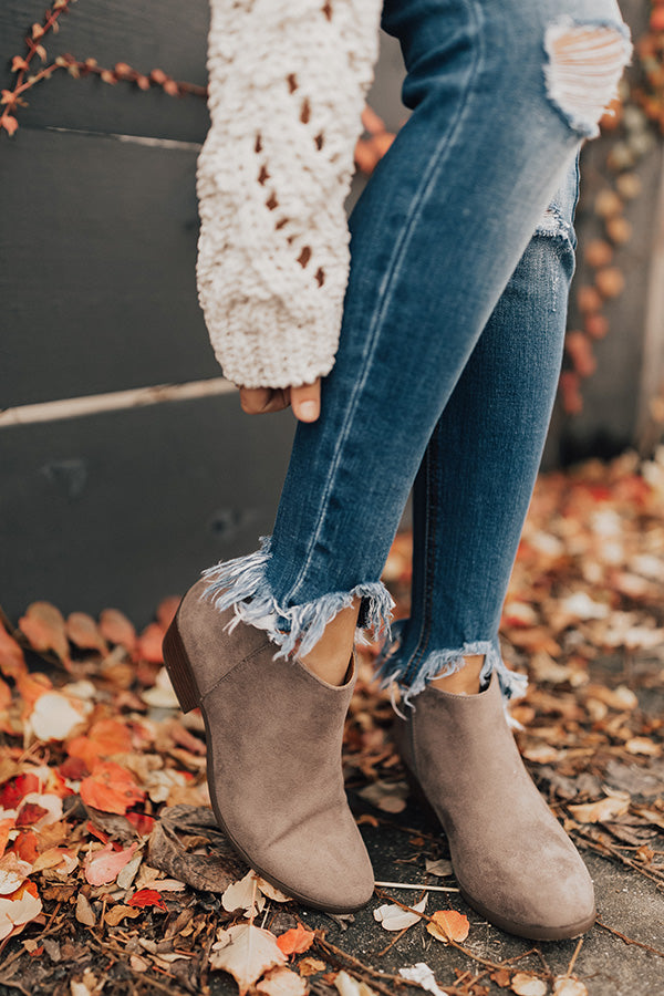 The Leighton Bootie in Dark Grey