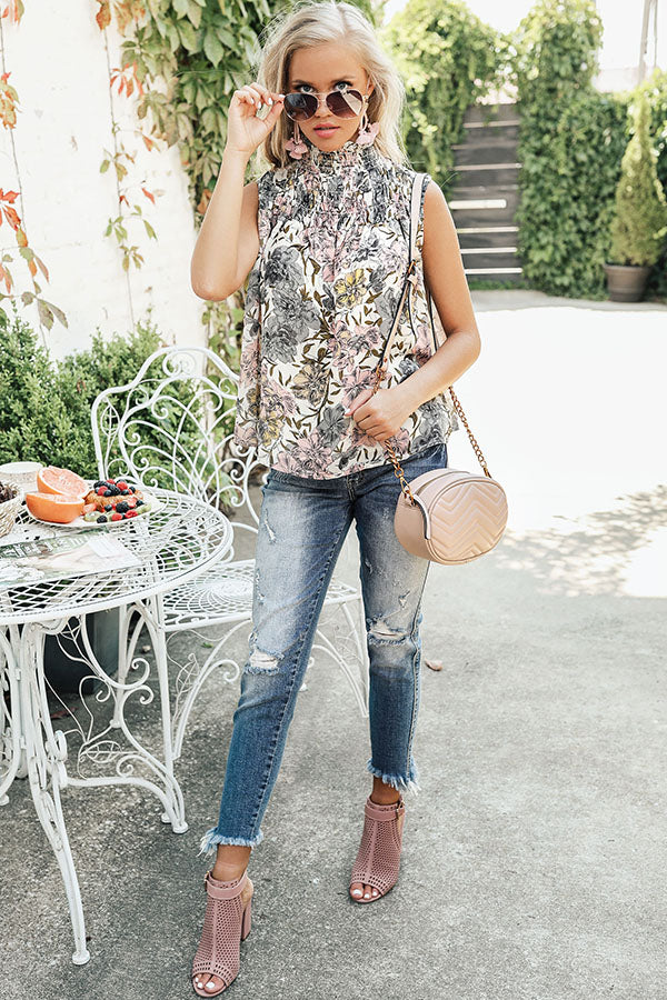 Paris Forever Floral Top