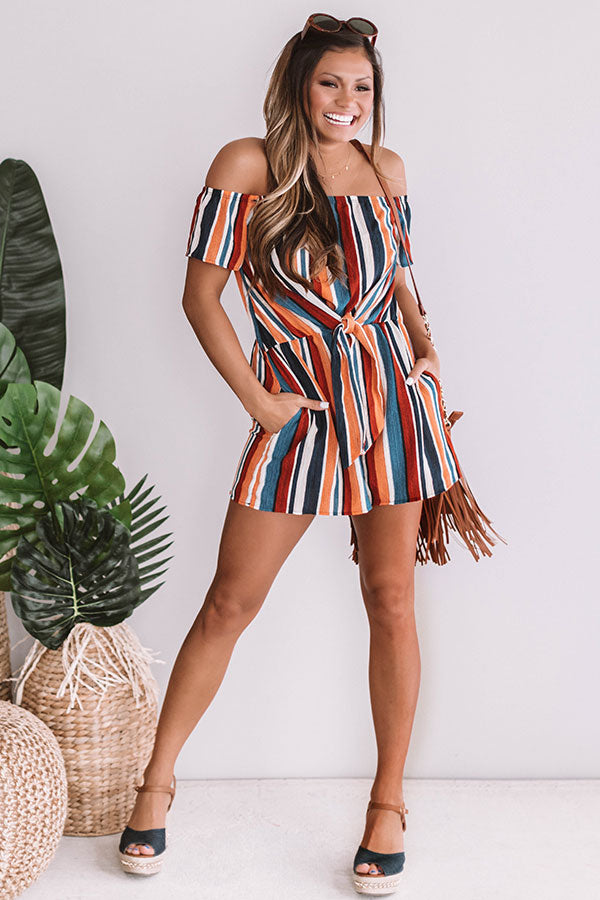 A Night To Remember Stripe Romper