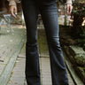 On Wine Time Mid Rise Flare in Vintage Black Image - 1