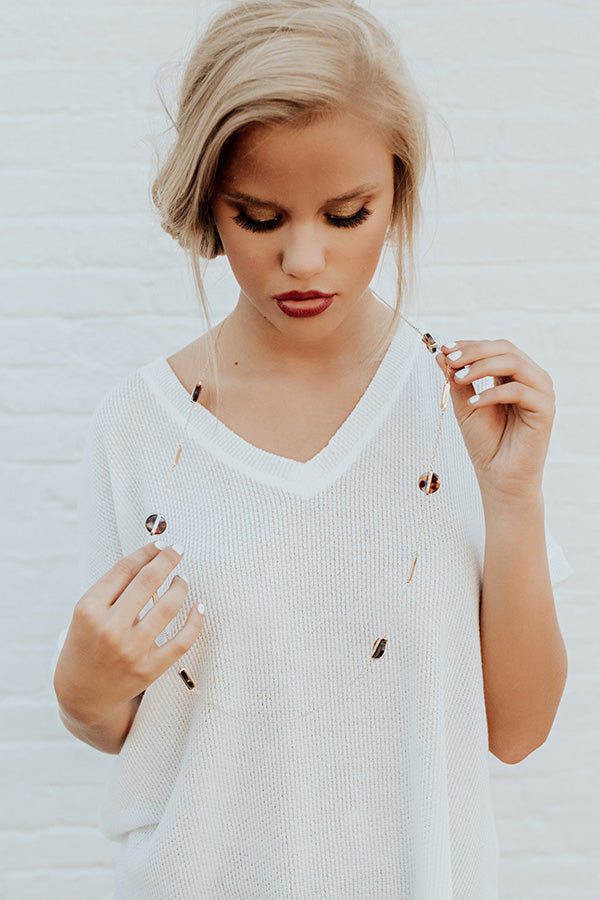 Making The Rounds Necklace In Blue