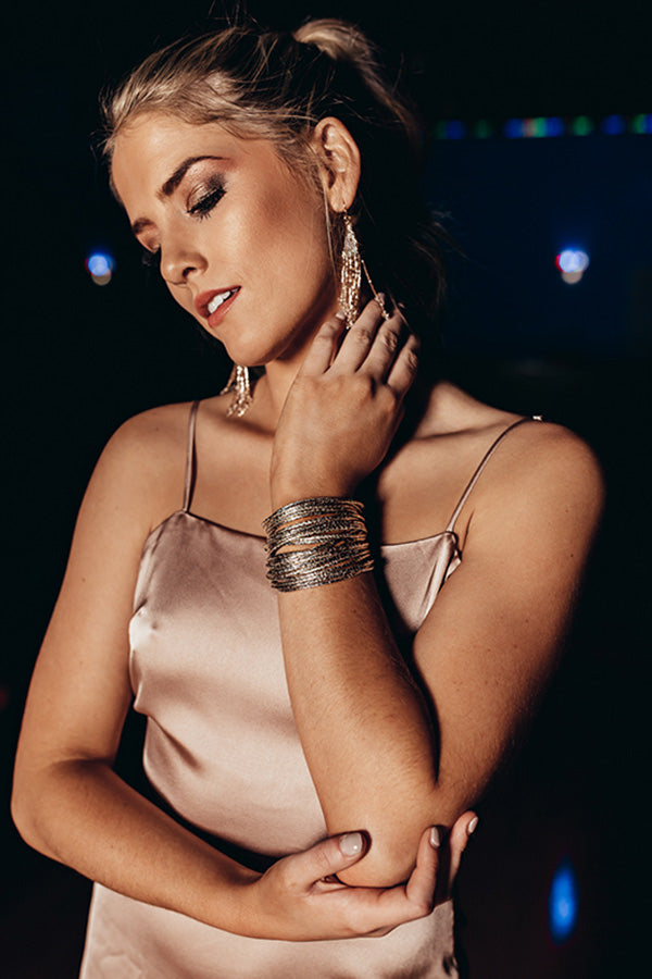 Fashion Week Sparkle Magnetic Bracelet In Gold