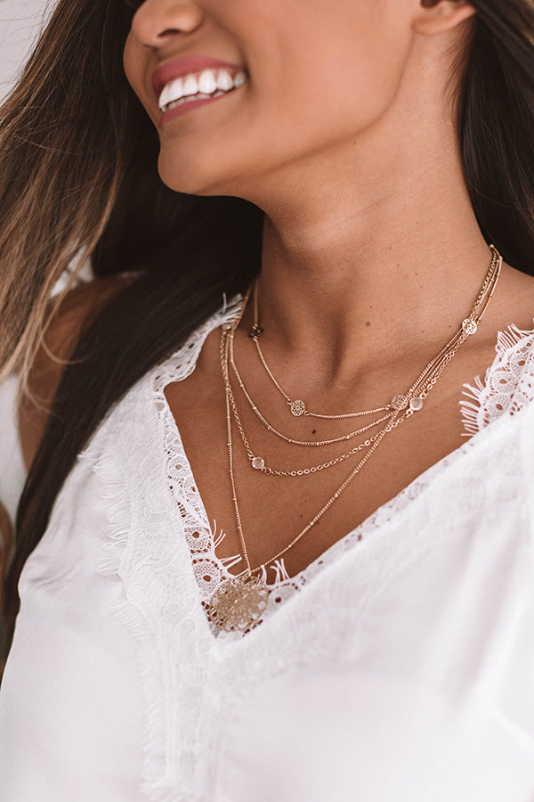 A-Round We Go Layered Necklace