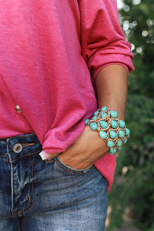 Rome Is Calling Turquoise Bracelet