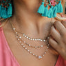 For The Love Of Glam Layered Necklace In Ivory Image - 1