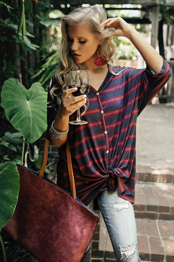 Fall Retreat Stripe Tunic