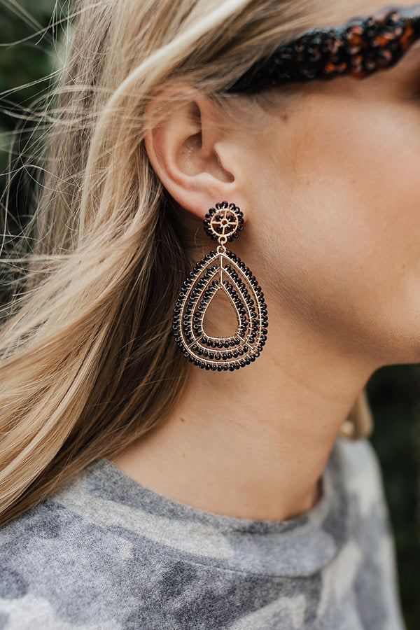 Instant Attraction Earrings In Black