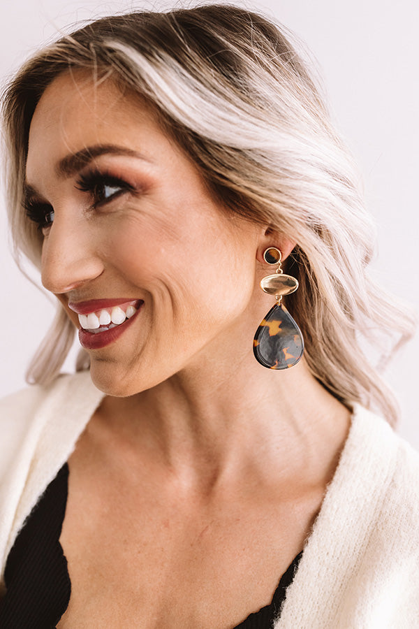 Gala Gorgeous Earrings In Tortoiseshell