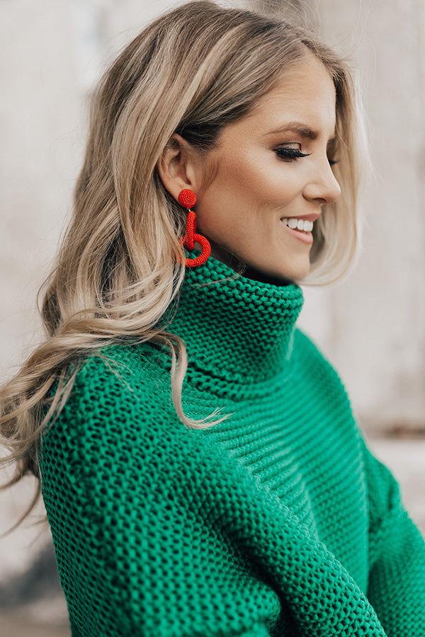 Hollywood Hottie Earrings In Red