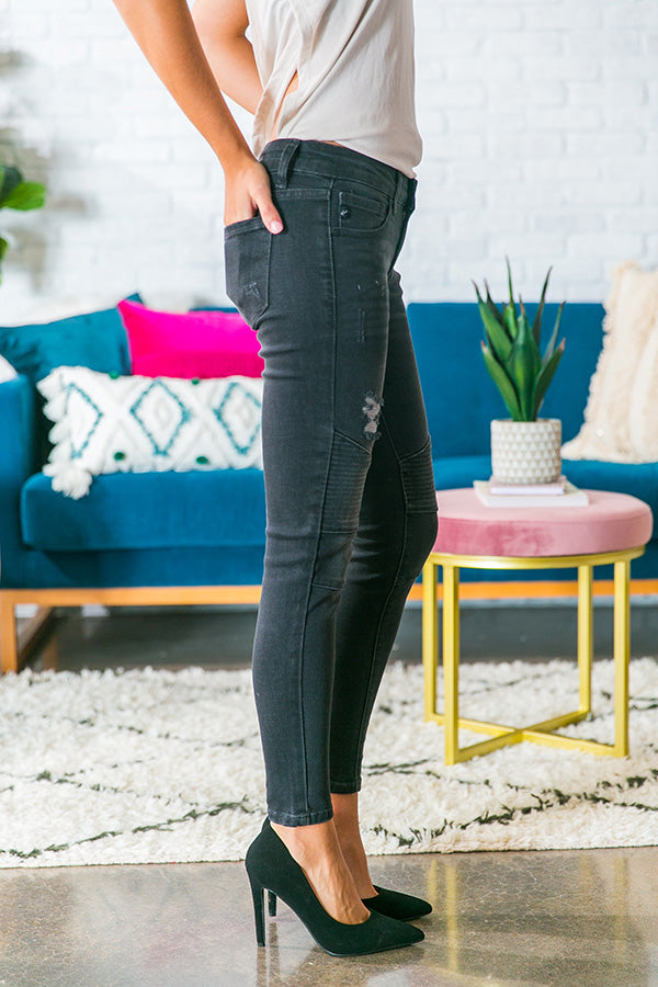 KanCan Living Legendary Moto Skinny in Vintage Black Image - 1