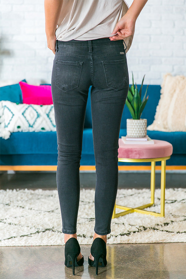 KanCan Living Legendary Moto Skinny in Vintage Black Image - 1