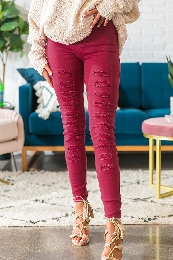 The Hollis High Waist Legging In Sangria