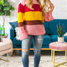 Seasons Change Color Block Sweater Image - 1